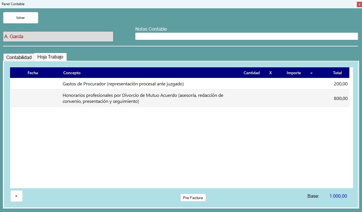Hoja de trabajo contable